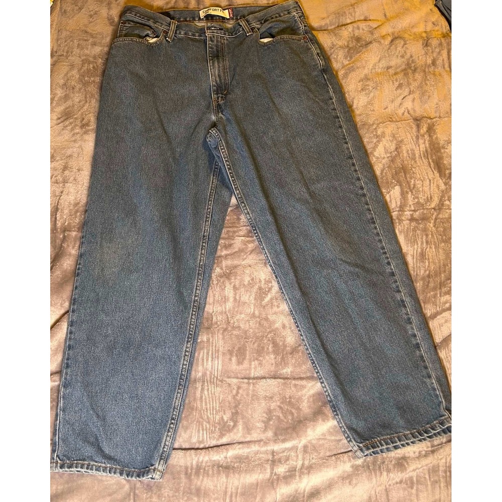 Levis 560 Comfort Fit Jeans Mens 36x30 Blue Medium Wash Baggy Tapered Denim